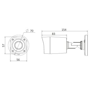 1MP CCTV Bullet-Kamera HAC-HFW1000R-S2