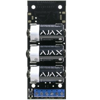 Funkmodul Transmitter für den Anschluss von Geräten mit drahtgebundenem Ausgang an das Ajax Sicherheitssystem
