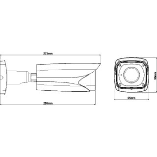 2MP CCTV Bullet-Kamera m. Starlight-Funktion HAC-HFW3231E-Z