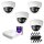 1MP Videoüberwachungs-Set inkl. CCTV Kameras und Rekorder CCTV-Mini-Bullet Kamera HAC-HDBW1100E, Pentabrid-Rekorder XVR5104C