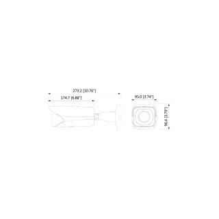 3MP IP Bullet-Kamera m. STARVIS-Technologie IPC-HFW8331E-Z5