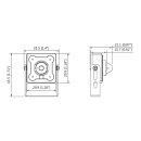 HAC-HUM3201B, 2MP, 2,8mm Linse, Analog-Pinhole-Kamera, Starlight