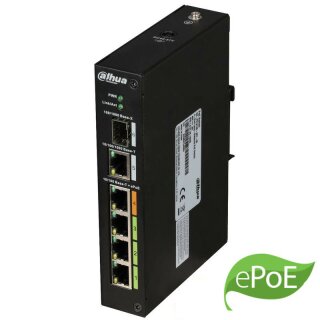 4/4-Port ePoE Switch für alle ePoE-Kameras von Dahua PFL2106-4ET-96